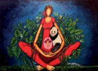 Shazly Khan, From Childhood With Love, 30 x 42 Inch, Acrylic on Canvas, Figurative Paintings, AC-SZK-159